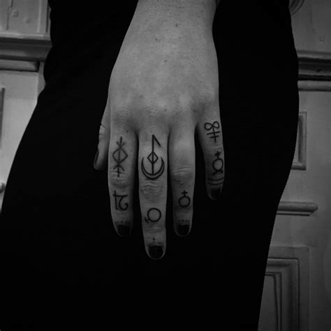 Witchcraft symbols tattoos